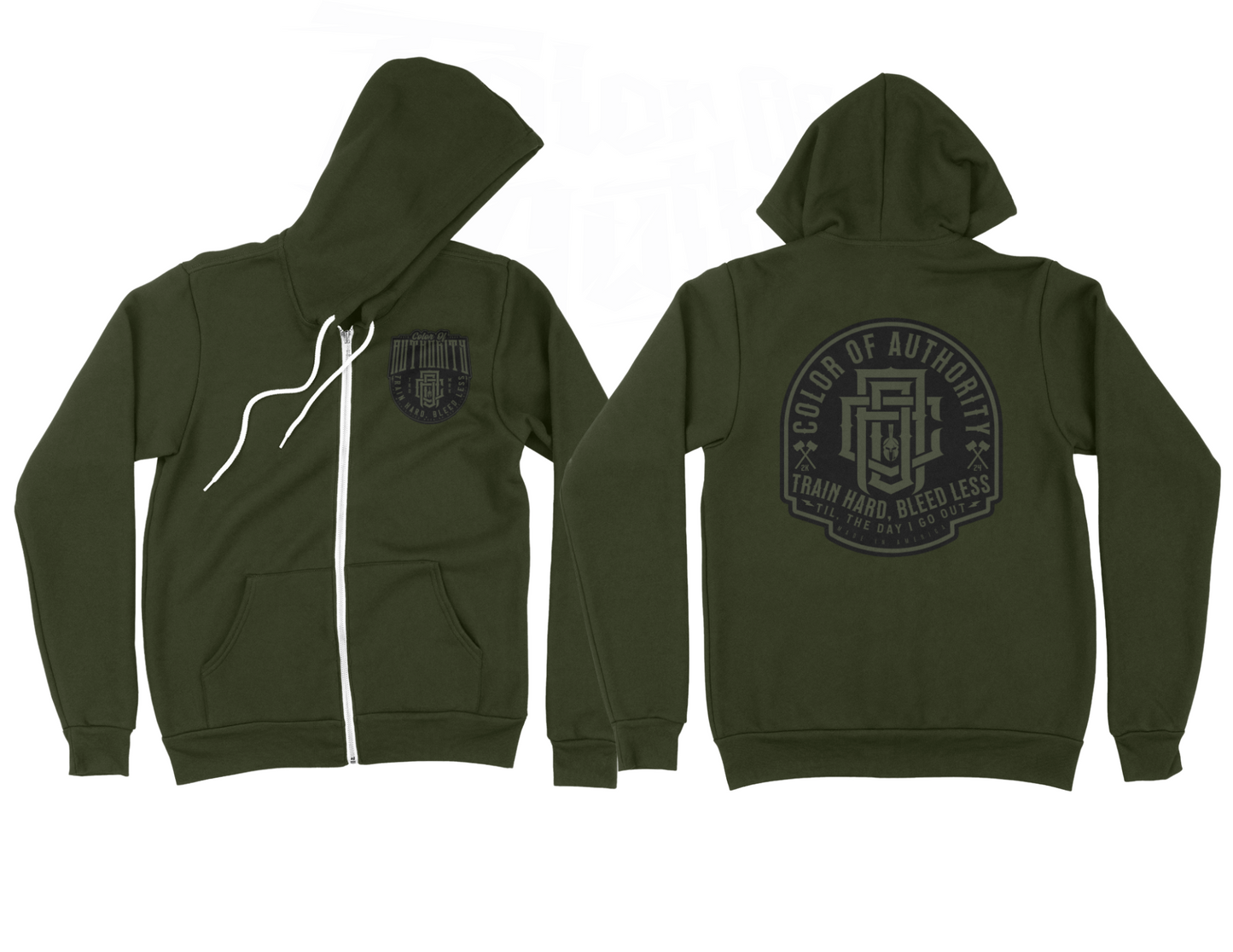 COLOR OF AUTHORITY ZIP-UP HOODIE