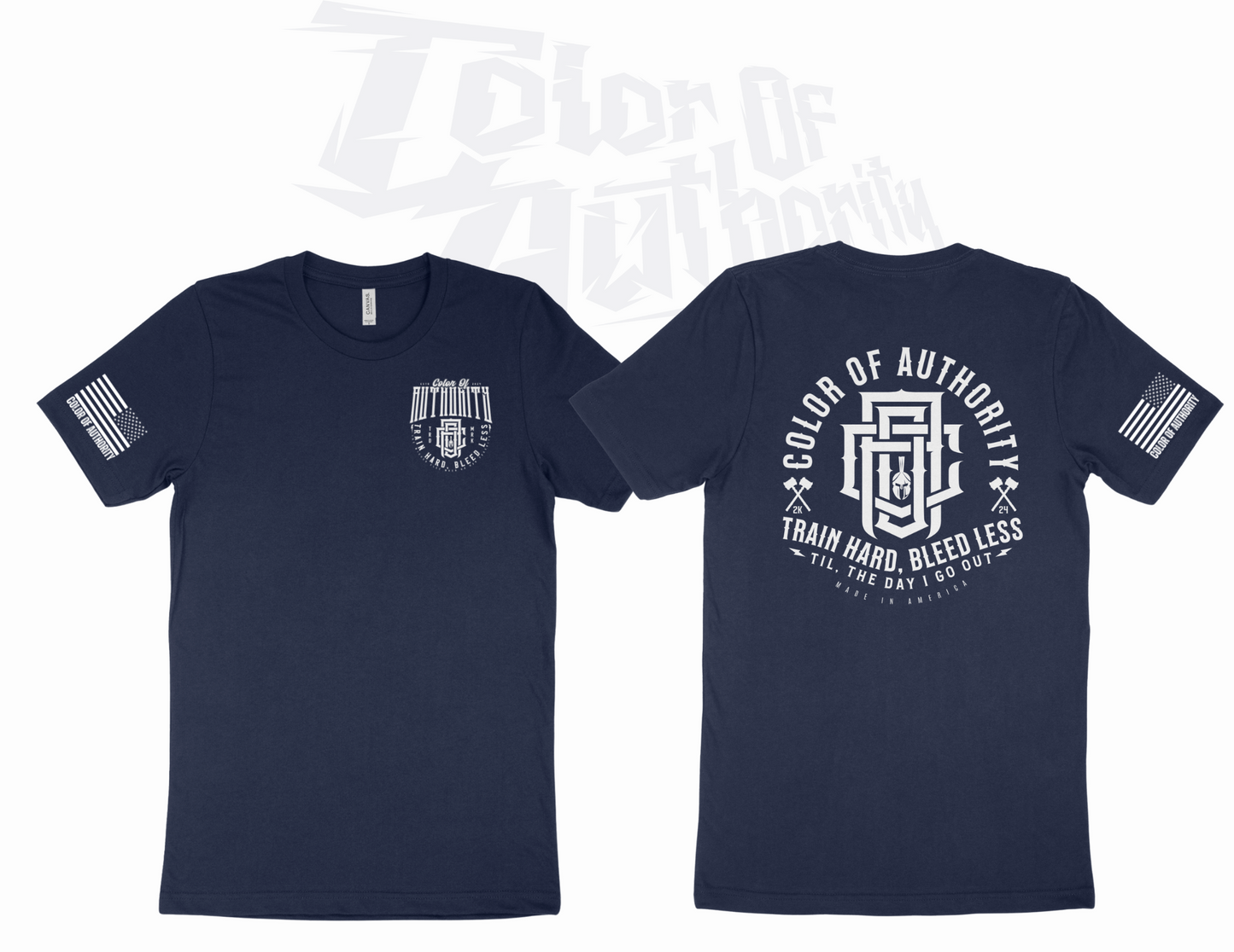 TRAIN HARD BLEED LESS (NAVY)