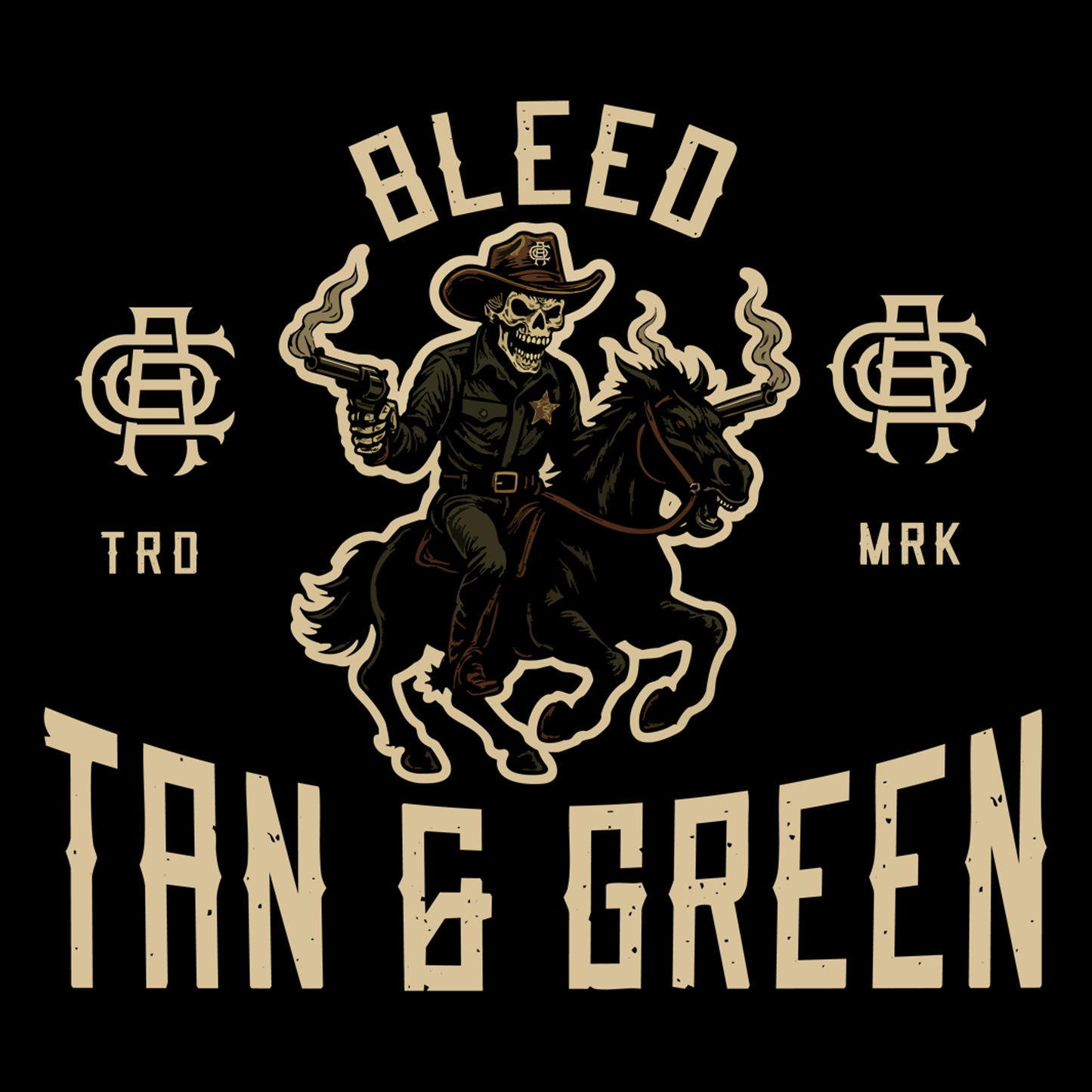 Bleed Tan & Green | T-Shirt