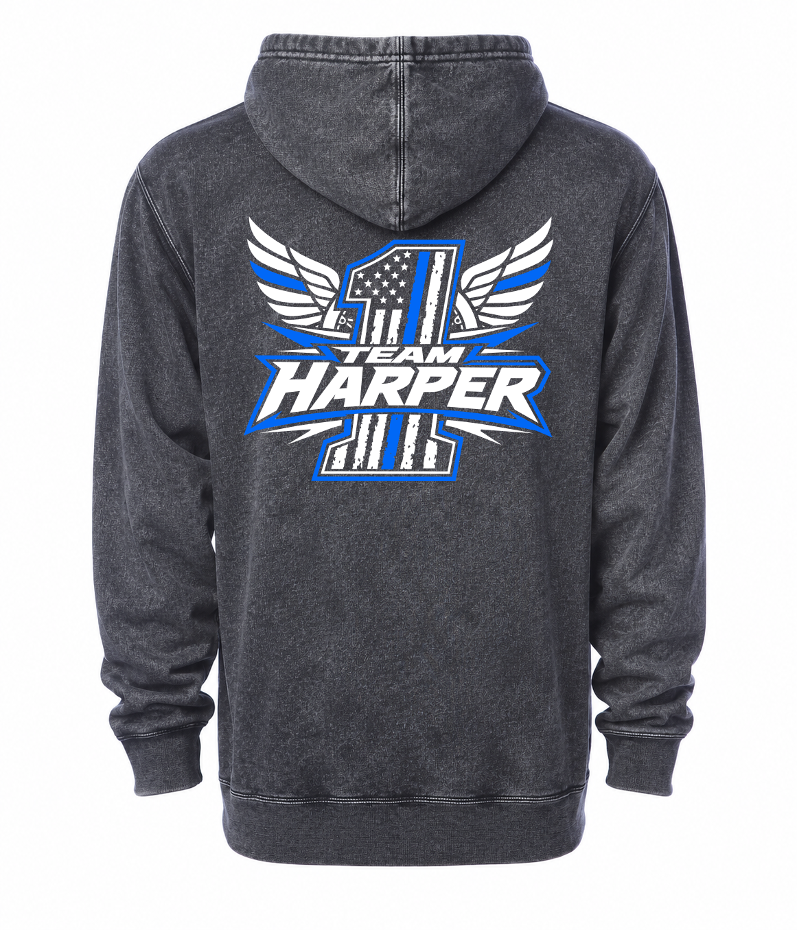 TEAM HARPER | MINERAL WASH HOODIE
