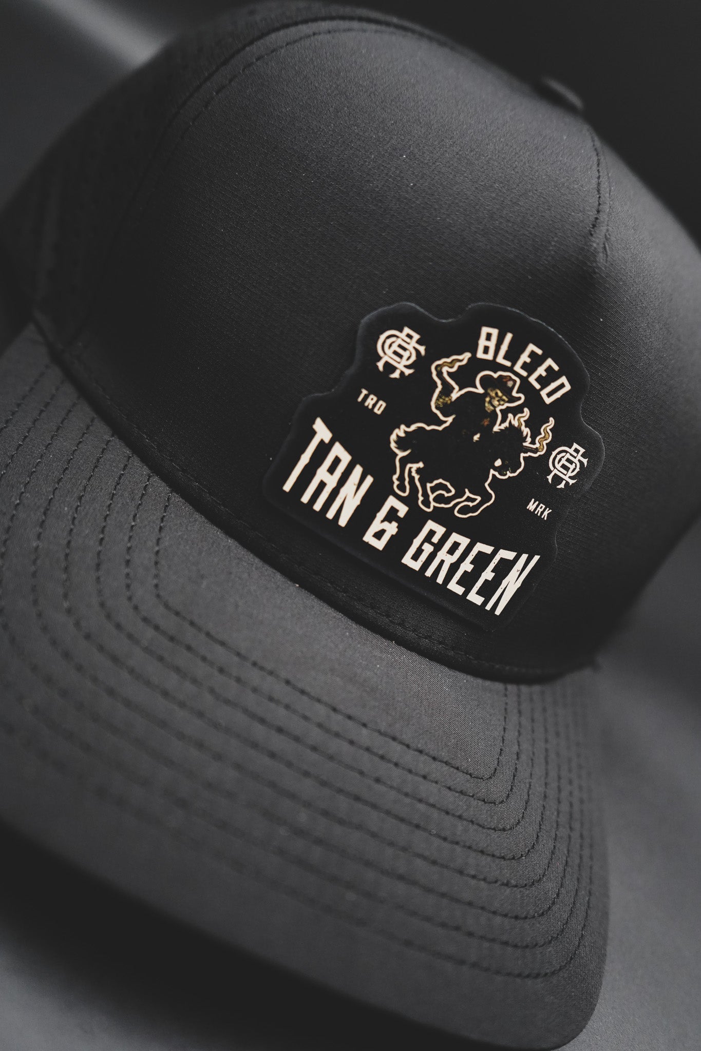 Bleed Tan and Green – Performance Snapback Hat