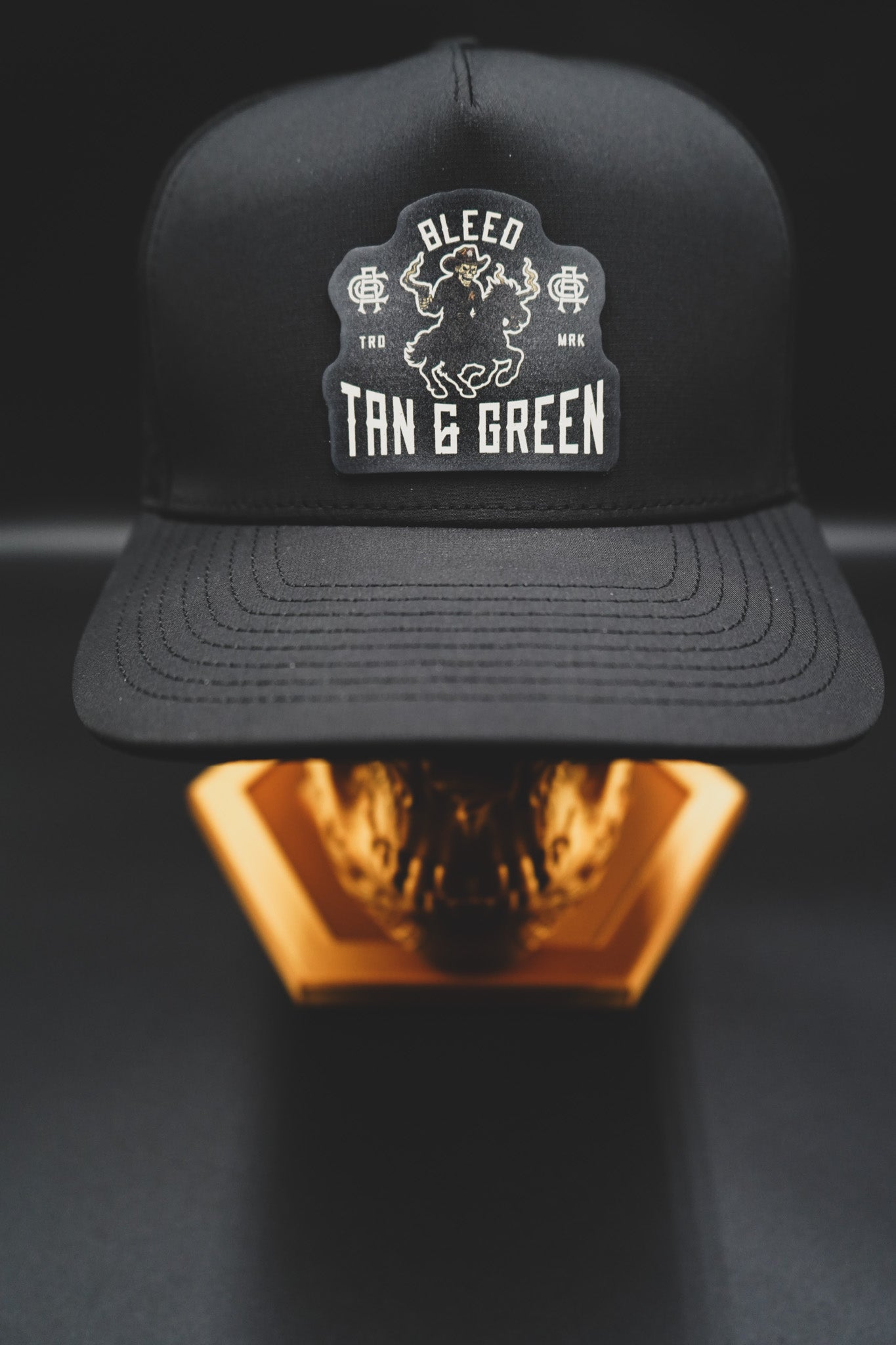Bleed Tan and Green – Performance Snapback Hat