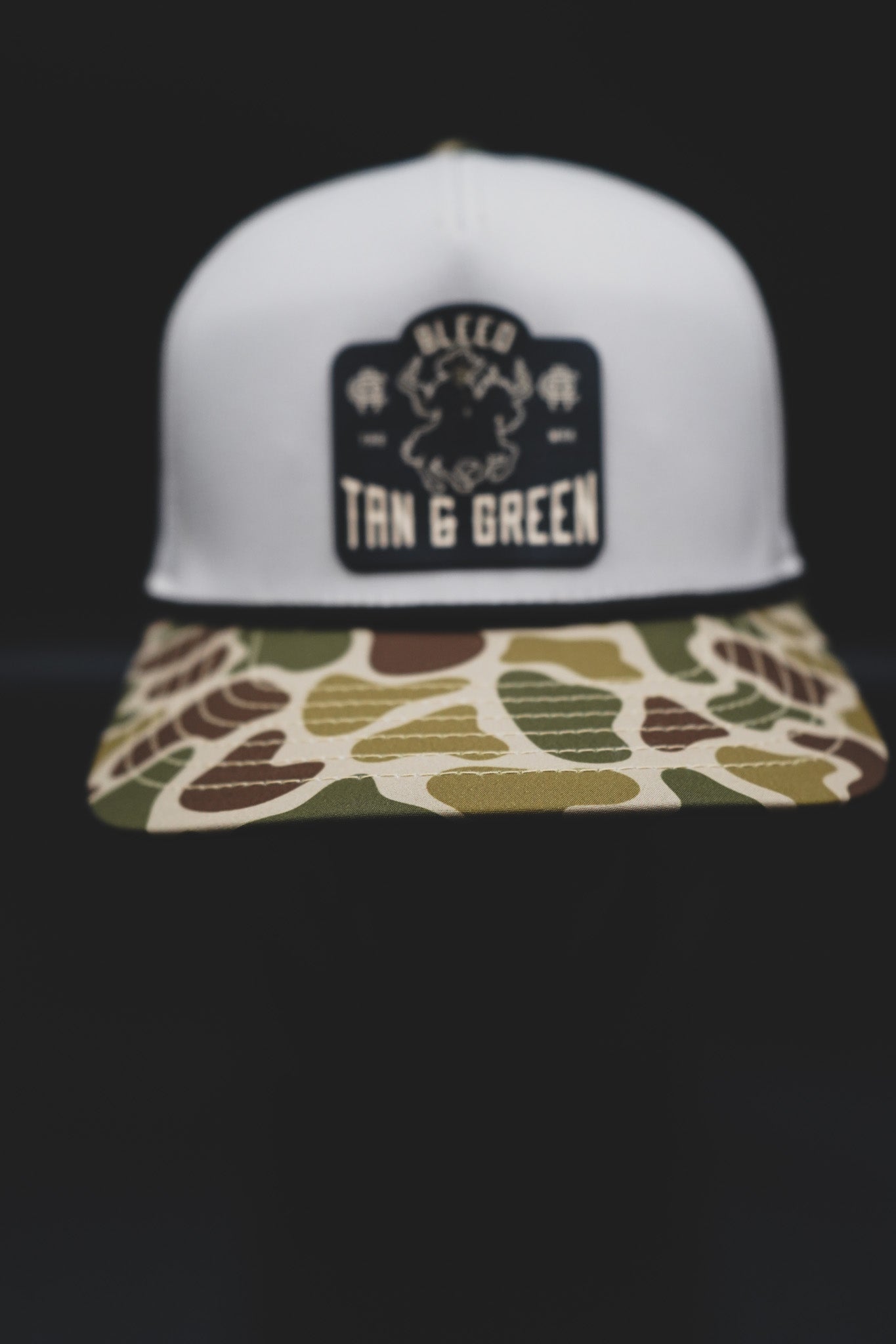 Bleed Tan and Green – Performance Snapback Hat