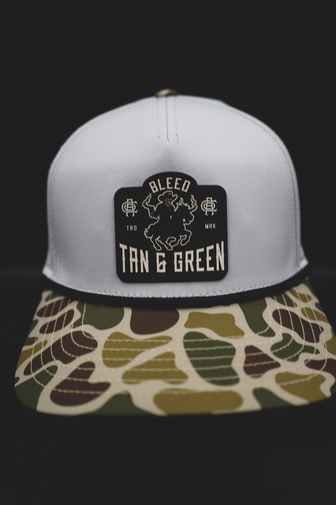 Bleed Tan and Green – Performance Snapback Hat