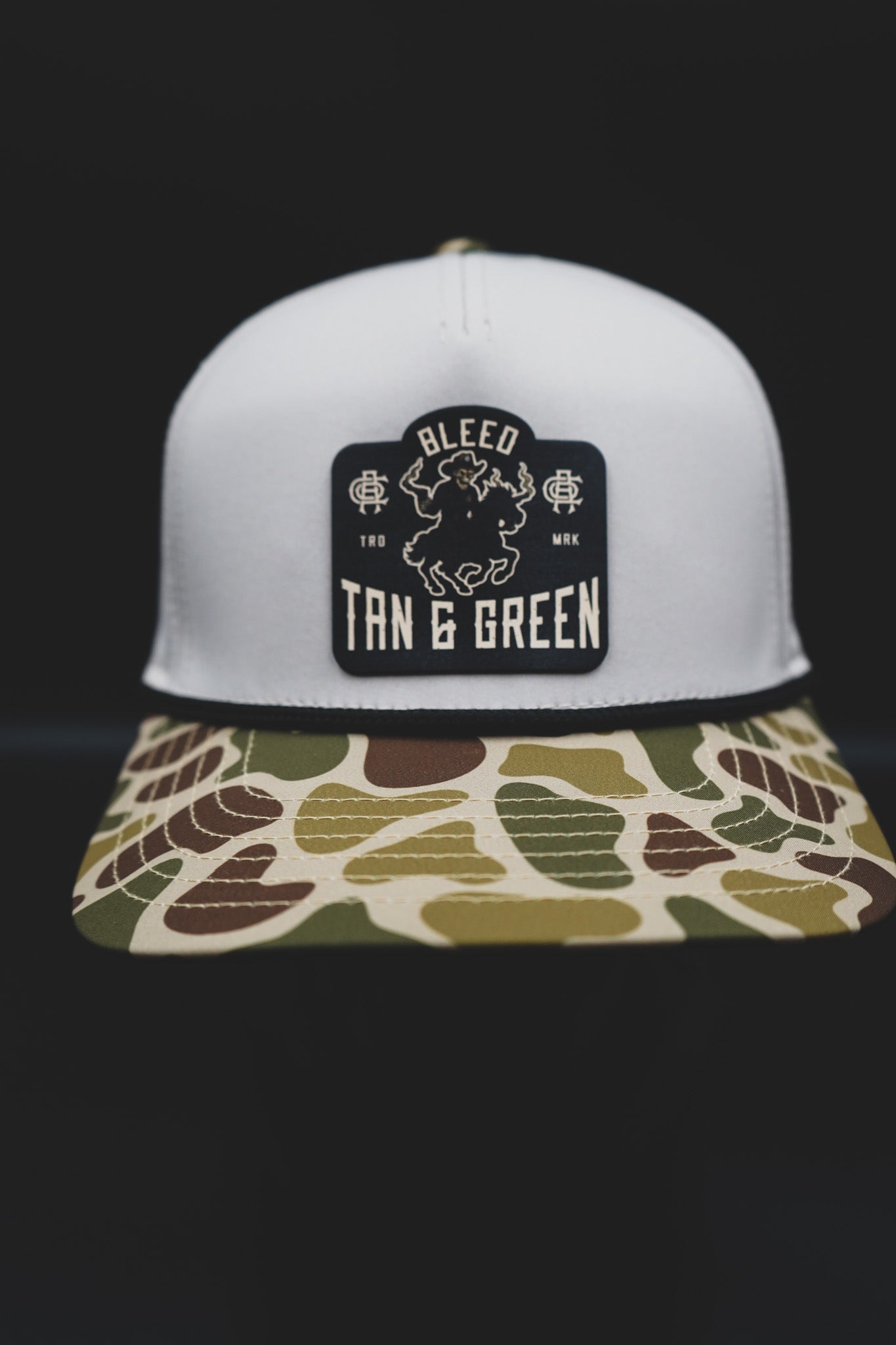Bleed Tan and Green – Performance Snapback Hat