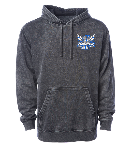 TEAM HARPER | MINERAL WASH HOODIE