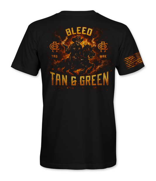 Bleed Tan & Green 2.0 | T-Shirt