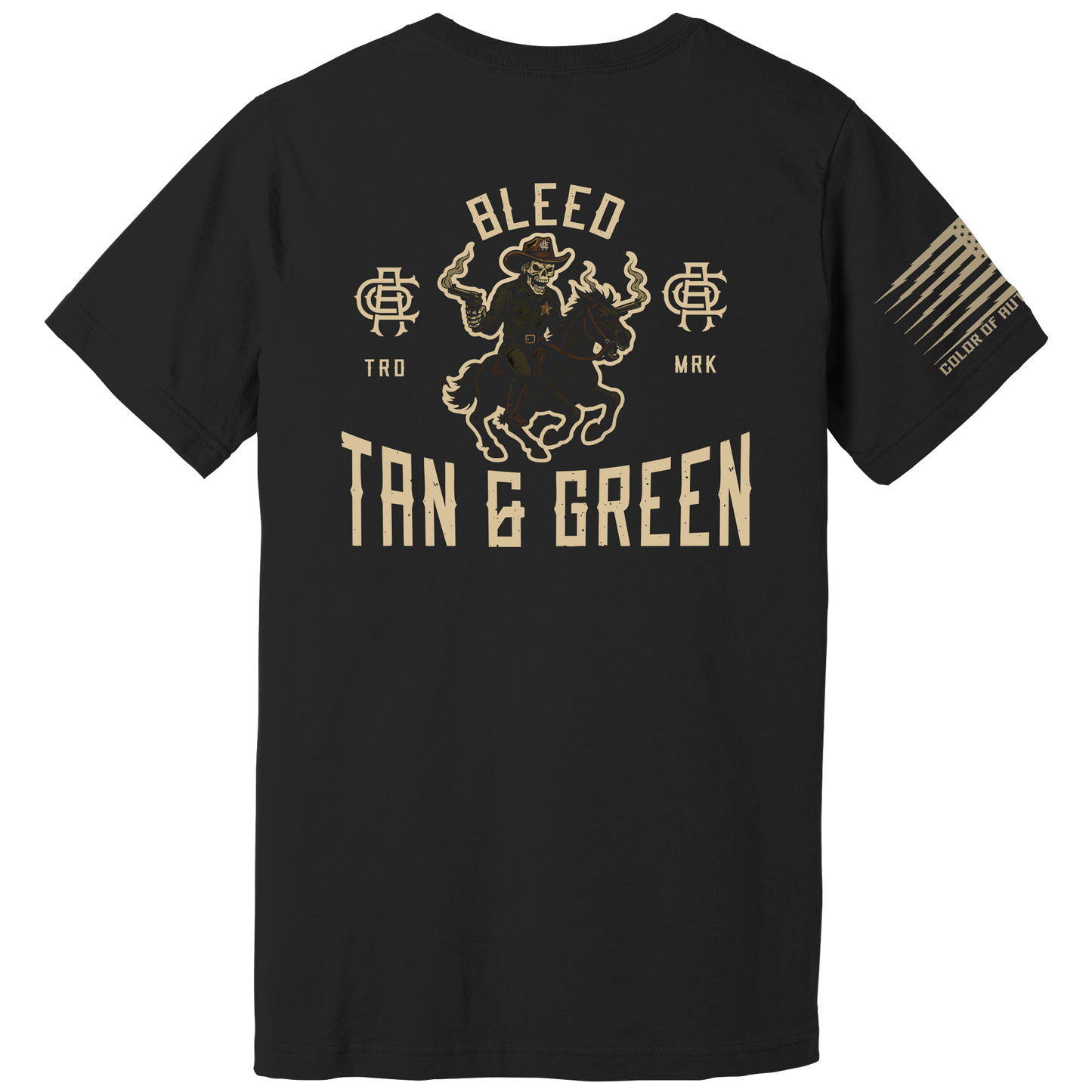 Bleed Tan & Green | T-Shirt